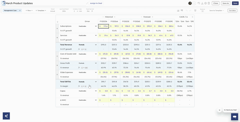 Formula Menu and Formula Hardcodes